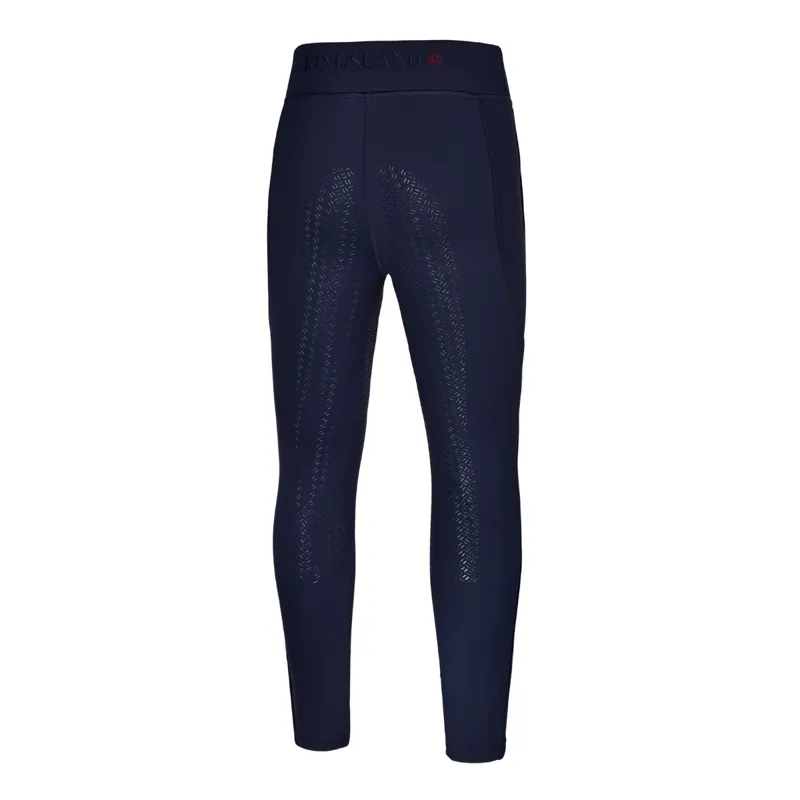 Kingsland KLkacy Girls F-Tec4 Full Grip Tights - Navy-1